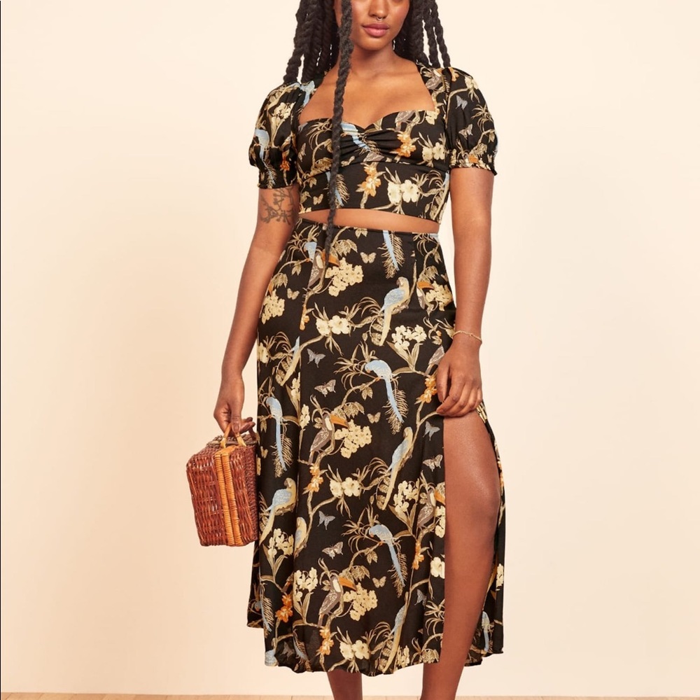 REFORMATION BEXLEY TWO PIECE DRESS SZ 8
